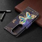 For Huawei P50 Pro Colored Drawing Pattern Horizontal Flip Leather Case with Holder & Card Slots & Wallet(Big Butterfly) - 7