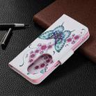 For Huawei P50 Pro Colored Drawing Pattern Horizontal Flip Leather Case with Holder & Card Slots & Wallet(Peach Blossom Butterfly) - 7