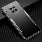 For Huawei Mate 30 Pro Blade Series TPU Frame + Titanium Alloy Sand Blasting Technology Backplane + Color Aluminum Alloy Decorative Edge Mobile Phone Protective Shell(Black + Gold) - 1