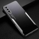 For Honor 9X Pro Blade Series TPU Frame + Titanium Alloy Sand Blasting Technology Backplane + Color Aluminum Alloy Decorative Edge Mobile Phone Protective Shell(Black + Silver) - 1