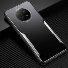 For Xiaomi Redmi Note 9 5G Blade Series TPU Frame + Titanium Alloy Sand Blasting Technology Backplane + Color Aluminum Alloy Decorative Edge Mobile Phone Protective Shell(Black + Silver) - 1