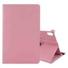 For Lenovo Tab P11 / Tab P11 5G Litchi Texture Horizontal Flip 360 Degrees Rotation Leather Case with Holder(Pink) - 1