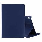 For Lenovo M10 Litchi Texture Horizontal Flip 360 Degrees Rotation Leather Case with Holder(Blue) - 1