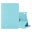 For Lenovo M10 Litchi Texture Horizontal Flip 360 Degrees Rotation Leather Case with Holder(Sky) - 1