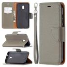 For Nokia C1 Plus Litchi Texture Pure Color Horizontal Flip Leather Case with Holder & Card Slots & Wallet & Lanyard(Grey) - 1