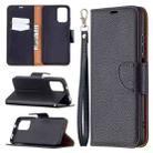 For Xiaomi Redmi Note 10 4G Litchi Texture Pure Color Horizontal Flip Leather Case with Holder & Card Slots & Wallet & Lanyard(Black) - 1