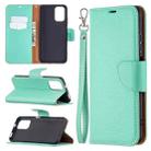 For Xiaomi Redmi Note 10 4G Litchi Texture Pure Color Horizontal Flip Leather Case with Holder & Card Slots & Wallet & Lanyard(Green) - 1