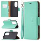 For Huawei P50 Litchi Texture Pure Color Horizontal Flip Leather Case with Holder & Card Slots & Wallet & Lanyard(Green) - 1