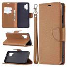 For Samsung Galaxy A32 4G Litchi Texture Pure Color Horizontal Flip Leather Case with Holder & Card Slots & Wallet & Lanyard(Brown) - 1