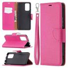 For Xiaomi Redmi Note 10 Pro Litchi Texture Pure Color Horizontal Flip Leather Case with Holder & Card Slots & Wallet & Lanyard(Rose Red) - 1