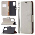 For Xiaomi Redmi Note 10 Pro Litchi Texture Pure Color Horizontal Flip Leather Case with Holder & Card Slots & Wallet & Lanyard(Grey) - 1