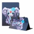 Universal Colored Drawing Horizontal Flip PU Leather Case with Holder & Card Slots & Wallet, Specification:8 inch(Mask Elephant) - 1