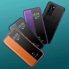 For Huawei P40 Magnetic Side Window View Shockproof Horizontal Flip Leather Smart Case(Black) - 7
