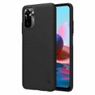 For Xiaomi Redmi Note 10 4G NILLKIN Frosted Concave-convex Texture PC Case(Black) - 1
