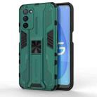 For OPPO A55 5G Supersonic PC + TPU Shock-proof Protective Case with Holder(Green) - 1