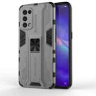 For OPPO Reno5 5G / 4G Supersonic PC + TPU Shock-proof Protective Case with Holder(Gray) - 1