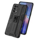 For OPPO Reno5 Pro 5G Supersonic PC + TPU Shock-proof Protective Case with Holder(Red) - 5