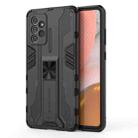 For Samsung Galaxy A72 5G / 4G Supersonic PC + TPU Shock-proof Protective Case with Holder(Black) - 1