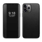 Magnetic Side Window View Shockproof Horizontal Flip Leather Case For iPhone 11 Pro(Black) - 1