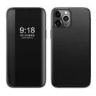 Magnetic Side Window View Shockproof Horizontal Flip Leather Case For iPhone 11 Pro Max(Black) - 1