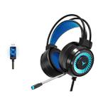 2 PCS G58 Head-Mounted Gaming Wired Headset with Microphone, Cable Length: about 2m, Color:Black 7.1 Single USB Version - 1