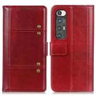 For Xiaomi Mi 10S Peas Crazy Horse Texture Horizontal Flip Leather Case with Holder & Card Slots & Wallet(Red) - 1