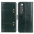 For Xiaomi Mi 10S Peas Crazy Horse Texture Horizontal Flip Leather Case with Holder & Card Slots & Wallet(Green) - 1