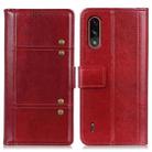 For Motorola Moto E7 Power Peas Crazy Horse Texture Horizontal Flip Leather Case with Holder & Card Slots & Wallet(Red) - 1