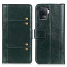 For OPPO A94 Peas Crazy Horse Texture Horizontal Flip Leather Case with Holder & Card Slots & Wallet(Green) - 1