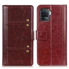 For OPPO F19 Pro Peas Crazy Horse Texture Horizontal Flip Leather Case with Holder & Card Slots & Wallet(Brown) - 1