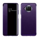 For Xiaomi Mi 10T Lite Magnetic Side Window View Shockproof Horizontal Flip Leather Case(Purple) - 1