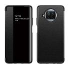 For Xiaomi Mi 10T Lite Magnetic Side Window View Shockproof Horizontal Flip Leather Case(Black) - 1