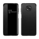 For Motorola Moto G Play(2021) Magnetic Side Window View Shockproof Horizontal Flip Leather Case(Black) - 1