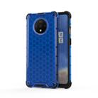 For OnePlus 7T Shockproof Honeycomb PC + TPU Case(Blue) - 1