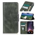 For Xiaomi Redmi Note 10 4G Mirren Crazy Horse Texture Horizontal Flip Leather Case with Holder & Card Slots & Wallet(Dark Green) - 1