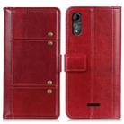 For Wiko Y51 Peas Crazy Horse Texture Horizontal Flip Leather Case with Holder & Card Slots & Wallet(Red) - 1