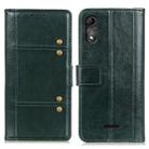 For Wiko Y51 Peas Crazy Horse Texture Horizontal Flip Leather Case with Holder & Card Slots & Wallet(Green) - 1