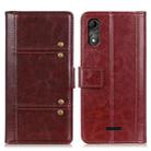 For Wiko Y51 Peas Crazy Horse Texture Horizontal Flip Leather Case with Holder & Card Slots & Wallet(Brown) - 1