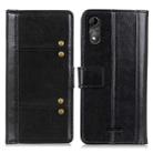 For Wiko Y51 Peas Crazy Horse Texture Horizontal Flip Leather Case with Holder & Card Slots & Wallet(Black) - 1