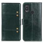 For alcatel 1L (2021) Peas Crazy Horse Texture Horizontal Flip Leather Case with Holder & Card Slots & Wallet(Green) - 1