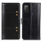 For alcatel 1S (2021) Peas Crazy Horse Texture Horizontal Flip Leather Case with Holder & Card Slots & Wallet(Black) - 1