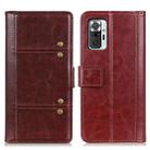 For Xiaomi Redmi Note 10 Pro Peas Crazy Horse Texture Horizontal Flip Leather Case with Holder & Card Slots & Wallet(Brown) - 1