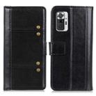 For Xiaomi Redmi Note 10 Pro Peas Crazy Horse Texture Horizontal Flip Leather Case with Holder & Card Slots & Wallet(Black) - 1