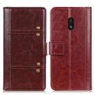 For Nokia C1 Plus Peas Crazy Horse Texture Horizontal Flip Leather Case with Holder & Card Slots & Wallet(Brown) - 1