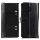 For Nokia C1 Plus Peas Crazy Horse Texture Horizontal Flip Leather Case with Holder & Card Slots & Wallet(Black) - 1