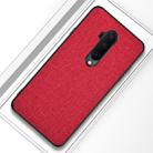 For OnePlus 7T Pro Shockproof Cloth Texture PC+ TPU Protective Case(Red) - 1