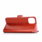 For Xiaomi Mi 11 Glitter Powder Horizontal Flip Leather Case with Card Slots & Holder & Photo Frame & Wallet(Red) - 5