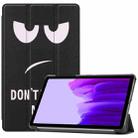 For Samsung Galaxy Tab A7 Lite T225 Colored Drawing Pattern Horizontal Flip Leather Case with Three-folding Holder(Big Eyes) - 1