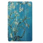 For Samsung Galaxy Tab A7 Lite T225 Colored Drawing Pattern Horizontal Flip Leather Case with Three-folding Holder(Apricot Blossom) - 2