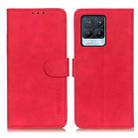 For OPPO Realme 8 / 8 Pro KHAZNEH Retro Texture PU + TPU Horizontal Flip Leather Case with Holder & Card Slots & Wallet(Red) - 1